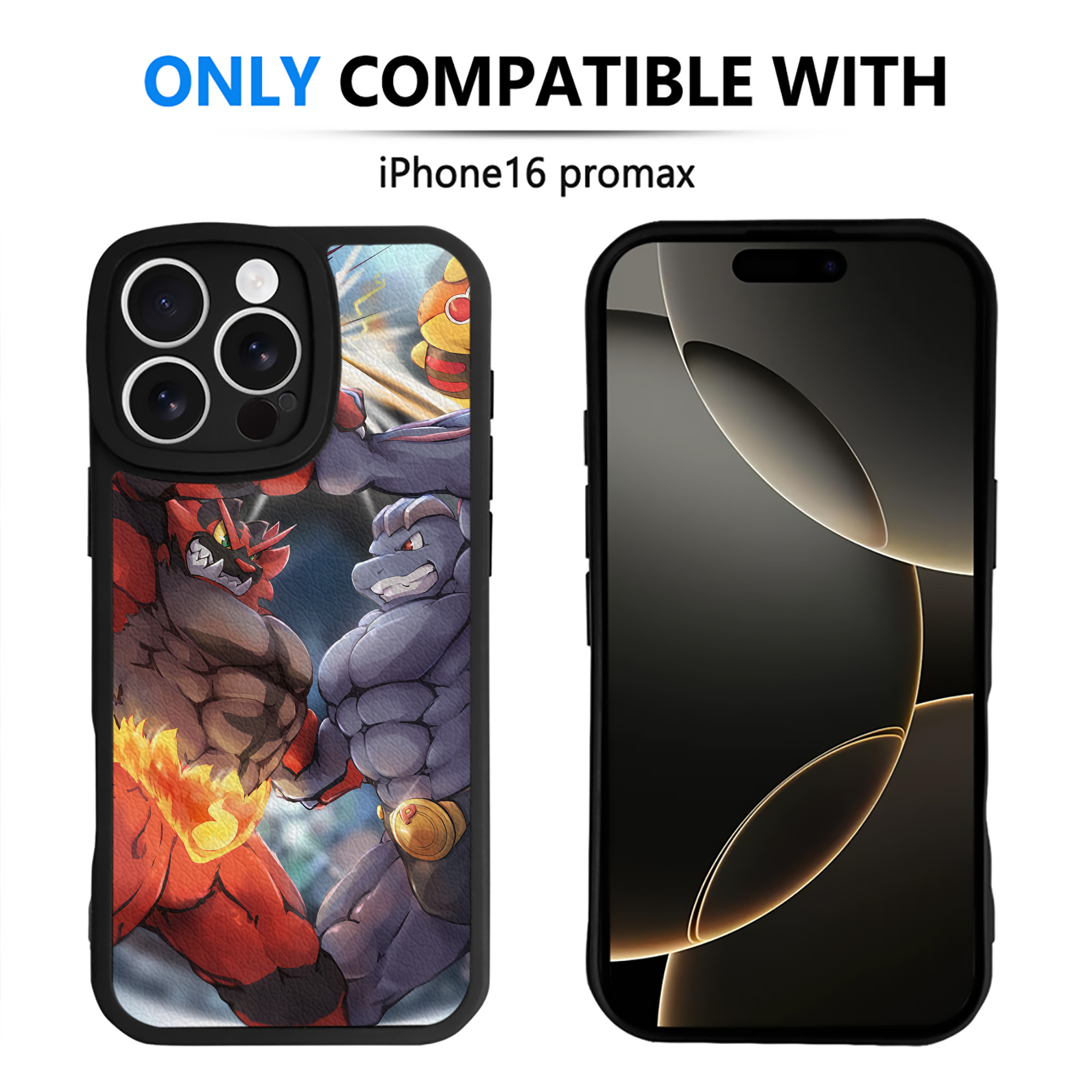 （画像用） ポケットモンスター Pokémon 【iPhone 16シリーズ対応】シリコンスマホケース（レザー調） 材質：シリコン